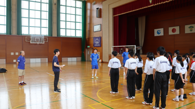 上志比中学校　ハンドボール体験教室